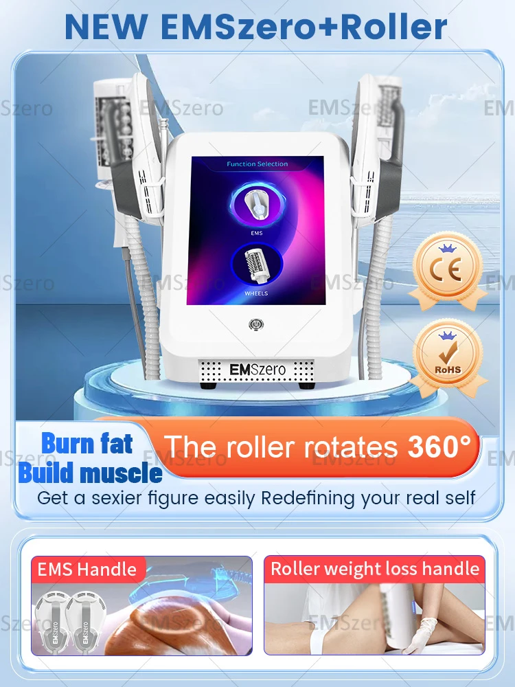 Машина EMSZERO с внутренним шариком 2 ручки массажная 40K вакуумная 5D машина для