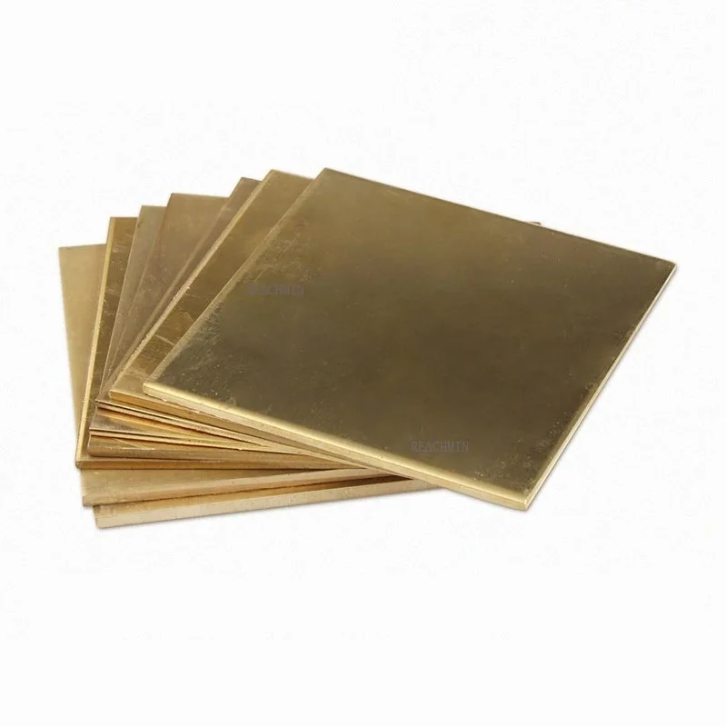 

H62 Brass Sheet Thickness 0.8mm-4mmx200x200mm Brass Plate Customized Size CNC Frame Model Mould DIY Contruction Brass Pad