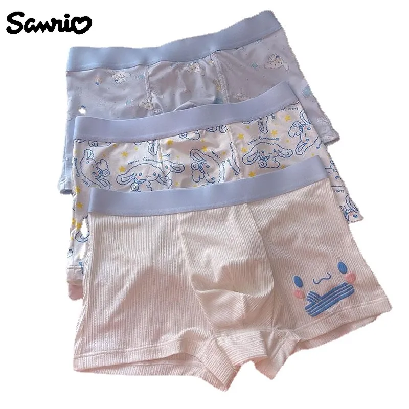 

Sanrio Kawaii Sexy Men's Underwear Cute Anime Cartoon Cinnamon Roll Print Cotton Pure Want to Send Boyfriend Boxer Pants Gift