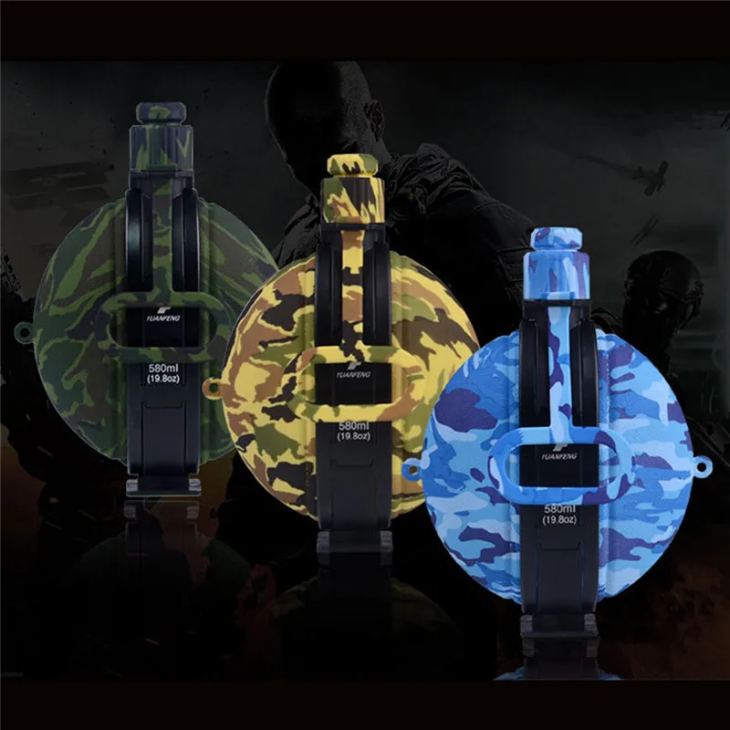 

Outdoor Camping Military Water Bottle Silicone Folding Water Kettle Hiking Leak Proof Tour Water Bottle