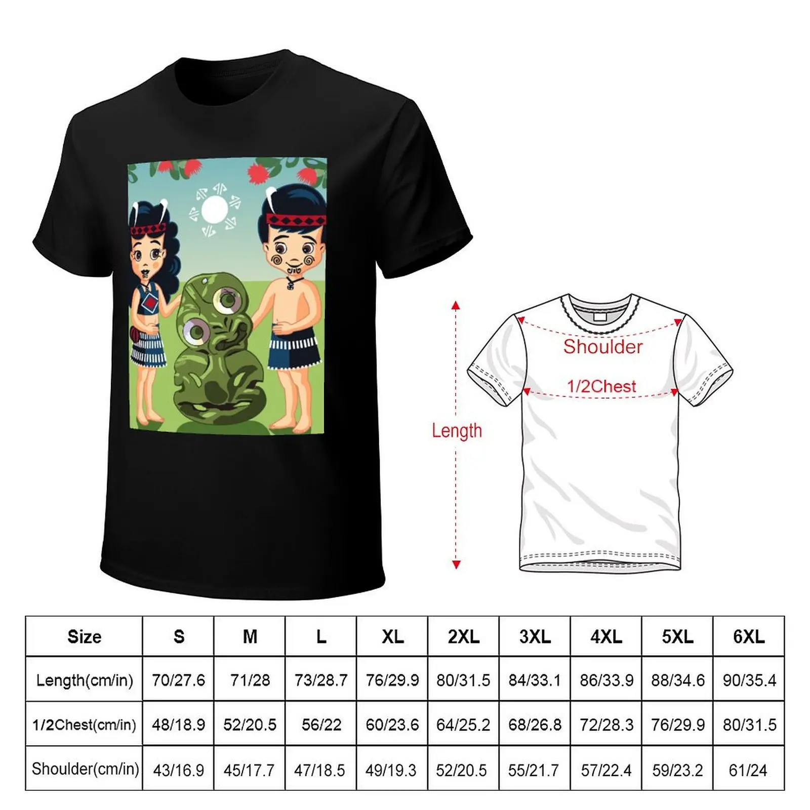 Футболка Poi Хака и Friendly Tiki винтажная футболка с рисунком эстетичная одежда милые