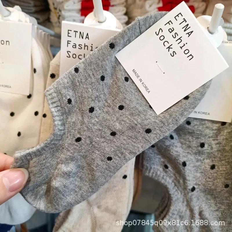 ETNA полосатые корейские носки в стиле Simpleins женские весенне-летние хлопковые