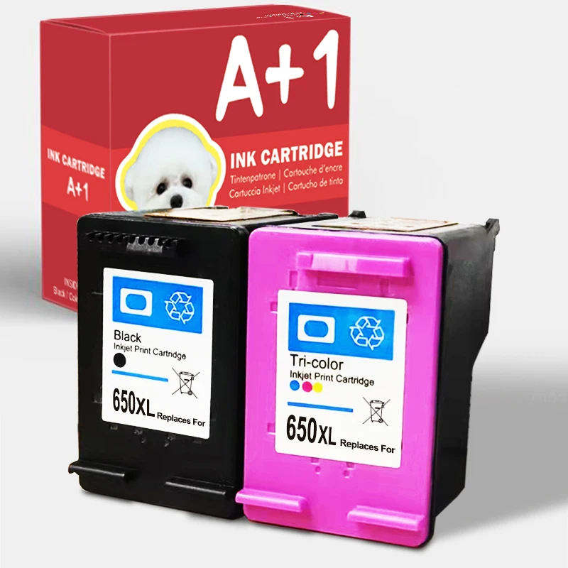 

A+1 Remanufactured 650XL Ink Cartridge Replacement for HP 650 XL for HP650 Deskjet 1015 1515 2515 2545 2645 3515 3545 4515 4645