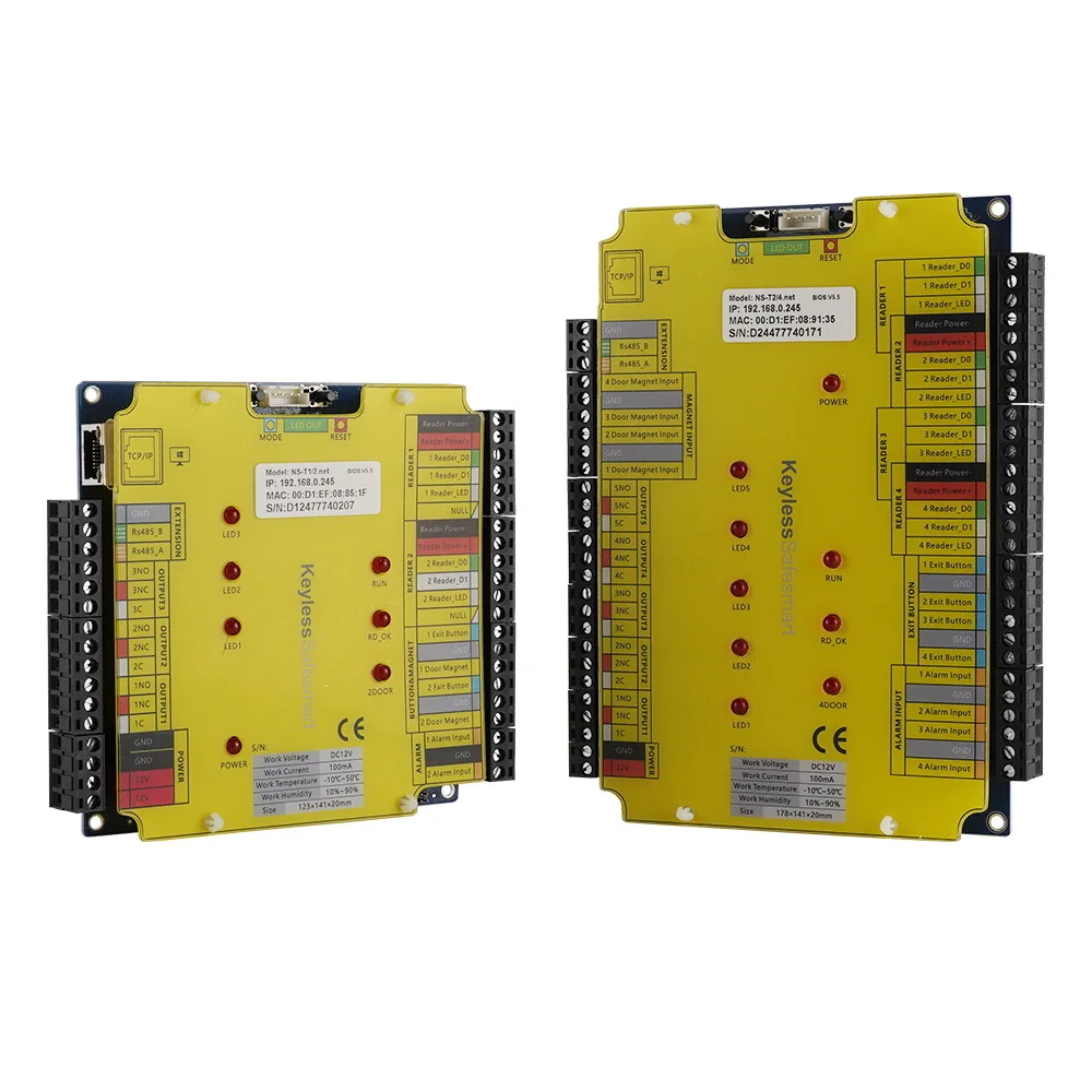 

Сетевая панель управления доступом с одной или двумя дверями wiegand TCP/IP