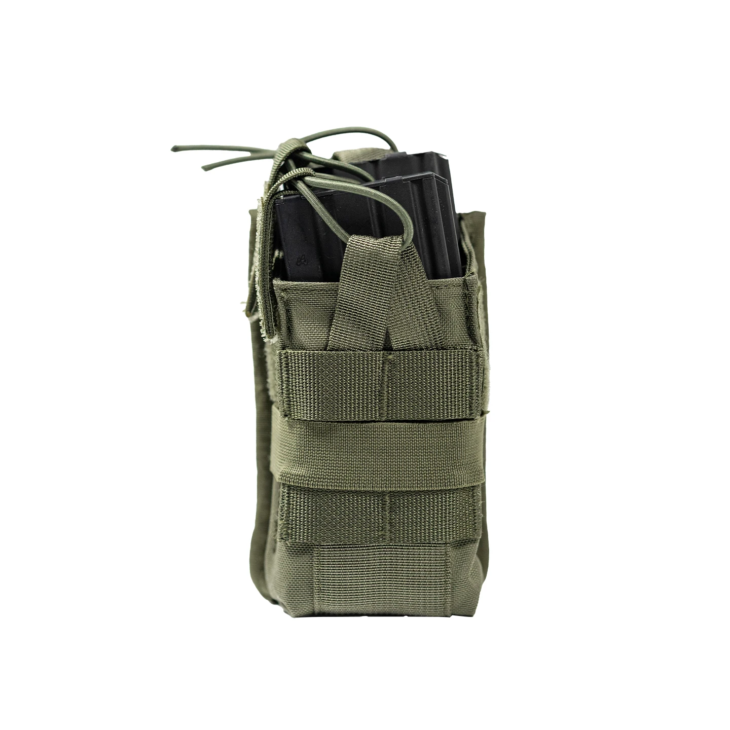 Фото Двойной подсумок для магазинов - тактический подсумок MOLLE с открытым верхом и быстрым доступом, с эластичной фиксацией, для патронов и магазинов, для страйкбола и охоты №3