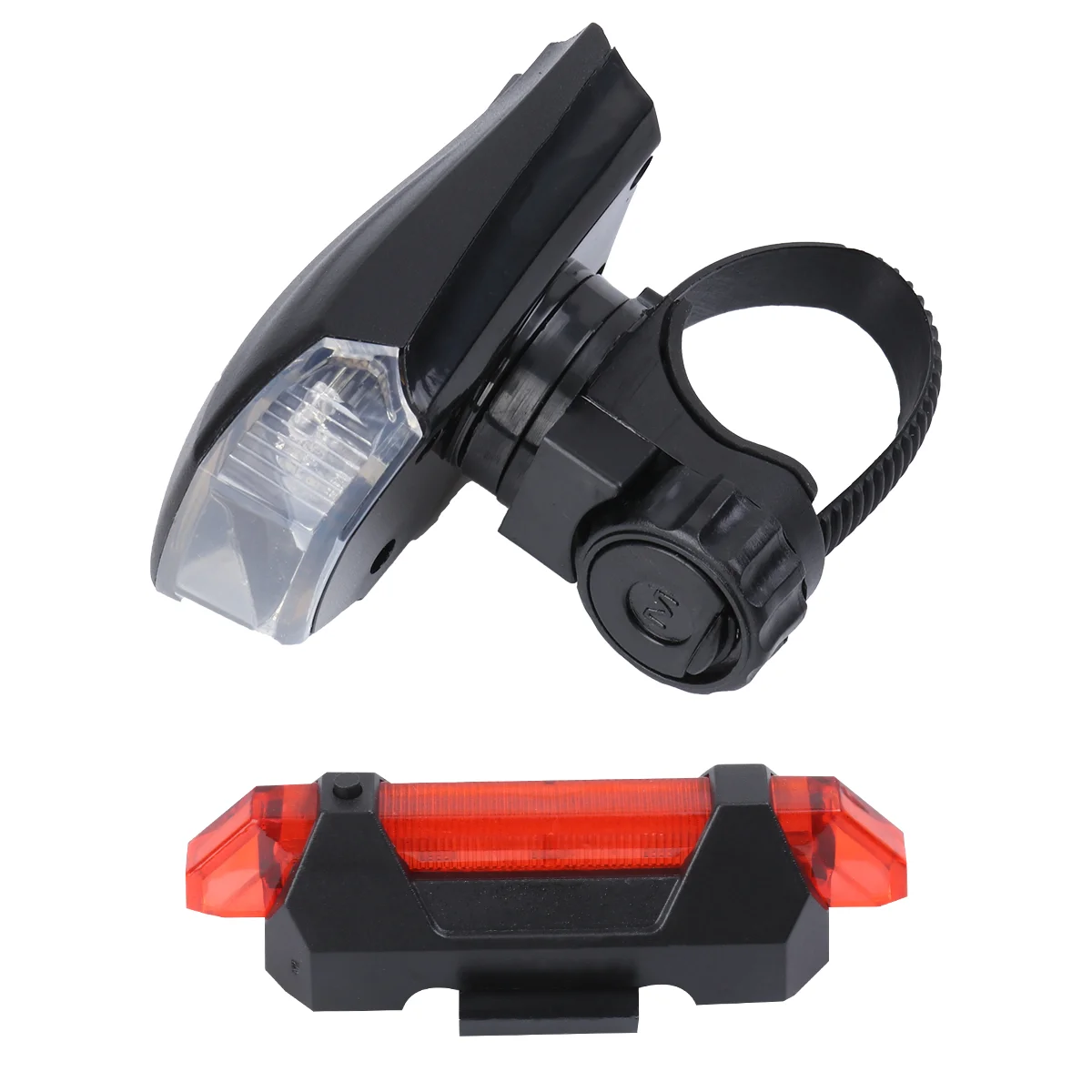 

2pcs Bike Front And Tail USB Rechargeable Handlebar Lights Bike Brake Taillights Night Riding Bike Tail