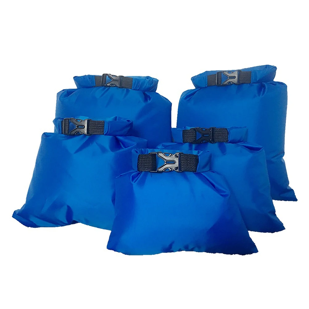 

5pcs Waterproof Dry Bag Set Outdoor Beach Swimming Rafting Kayaking River Trekking Floating Sailing Canoing Boating Bags