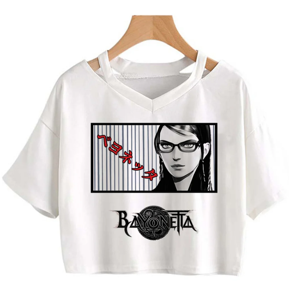 Женский топ с японской графикой Bayonetta летний для девушек дизайнерская одежда