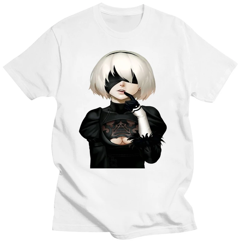 Футболка NieR Automata хлопковая футболка унисекс с играми для ПК забавные футболки
