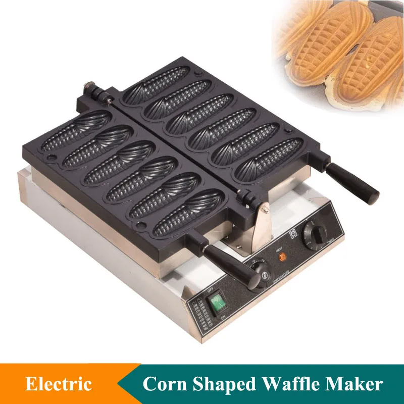 6 шт. вафельная машина в форме кукурузы с антипригарным покрытием