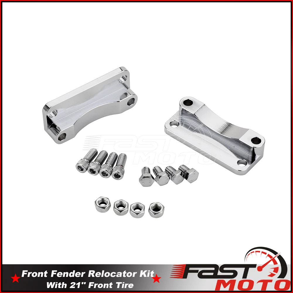 Кронштейн для переднего крыла Harley 2003-2013 Softail Touring FLT FLHT FLHR FLHX FLTR Trike Chrome 21 дюйм -