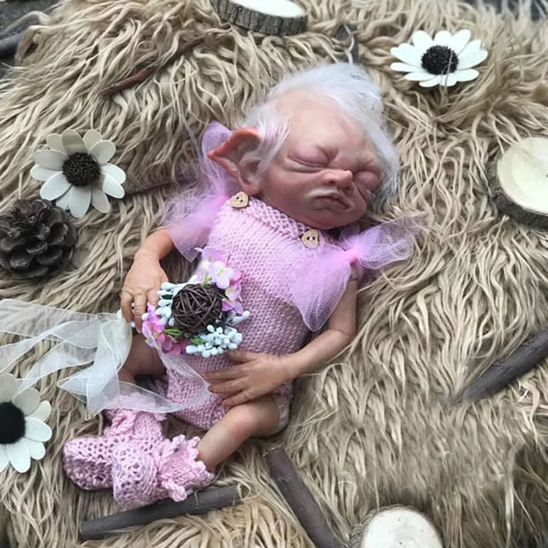 

15Inch Reborn Doll Kit Realistic Soft Touch Flexible DIY Unfinished Doll Parts Toys for Girls and Boys Silicone Baby Doll