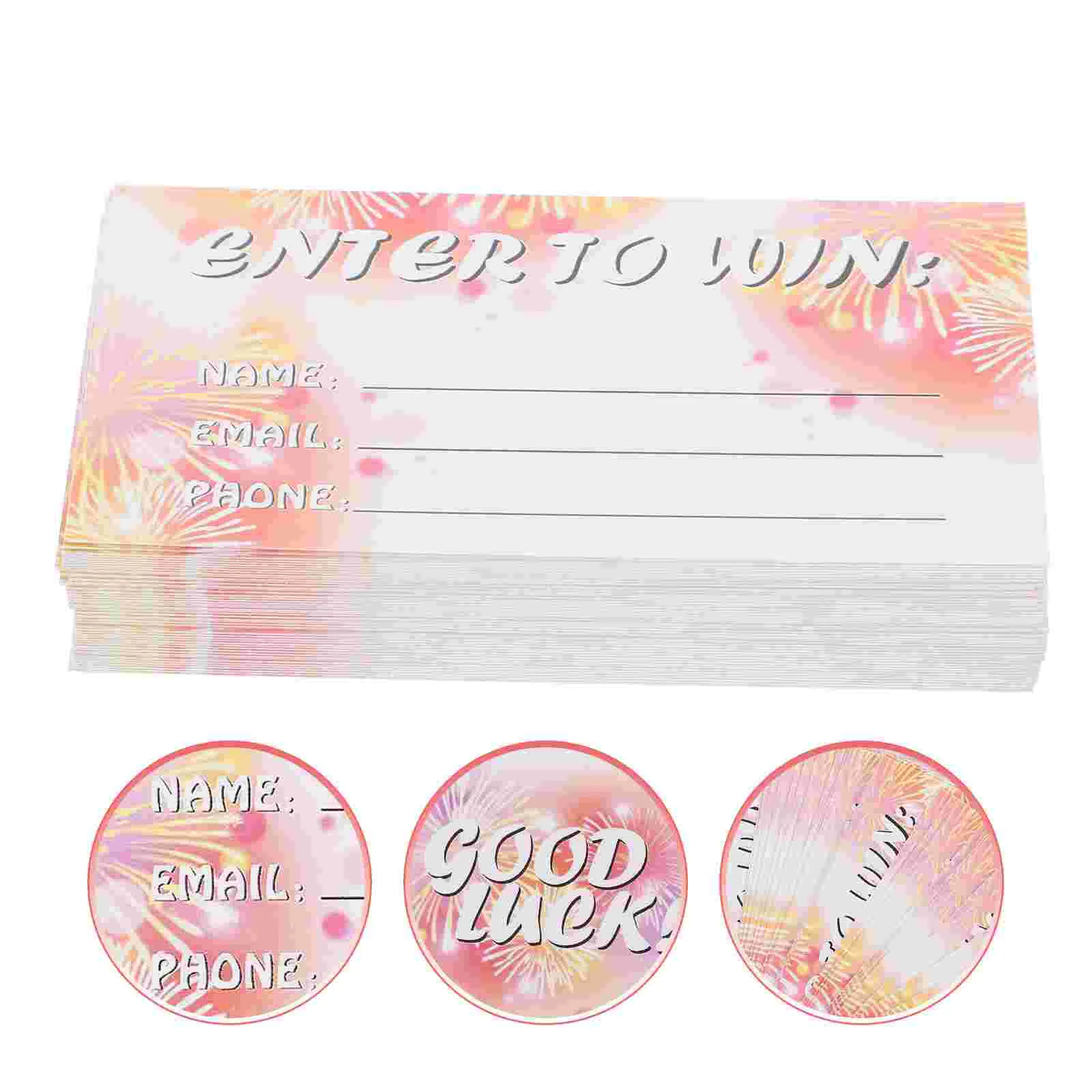 100 листов билетов на лотере для вечеринок многофункциональные пустые лотерейные