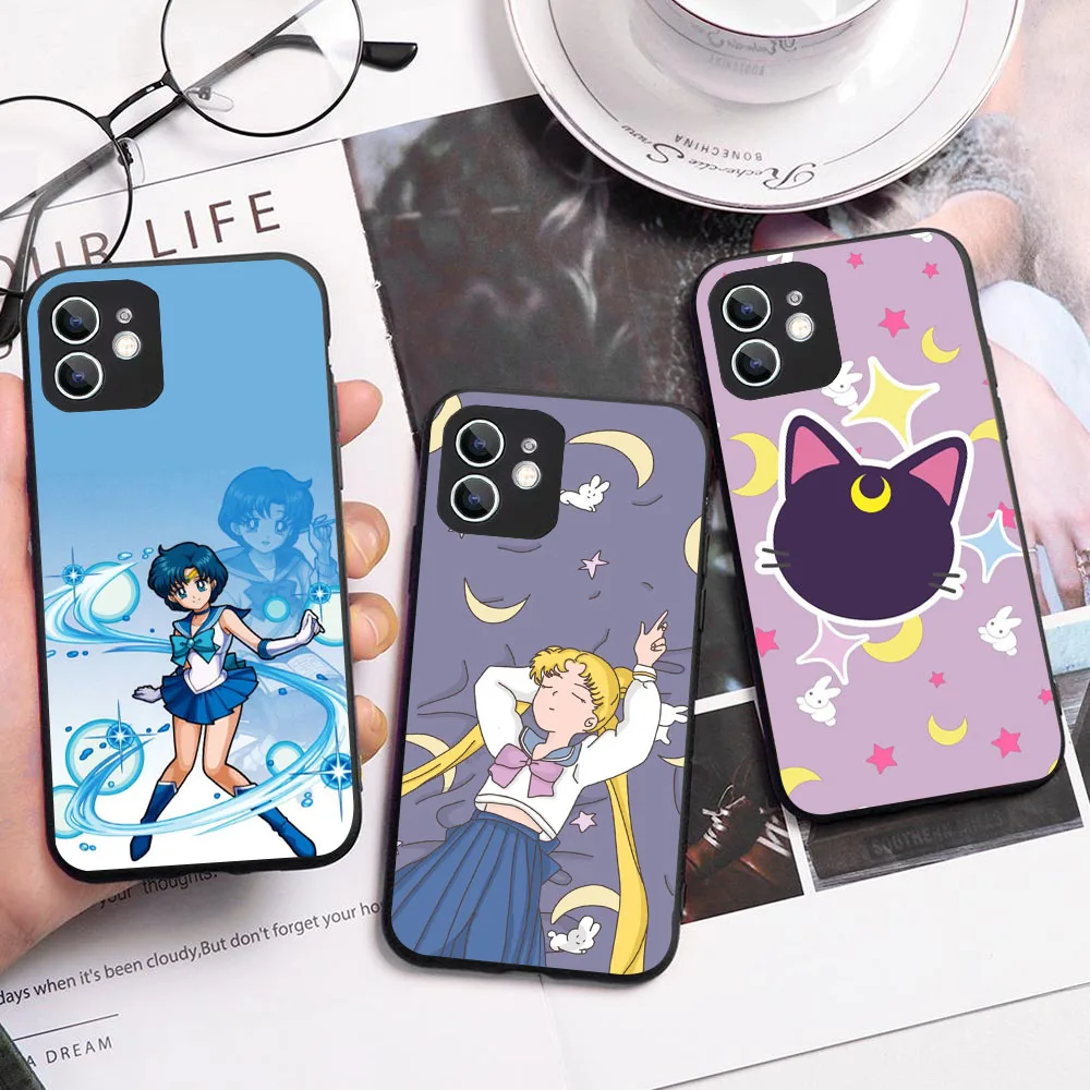 Женская силиконовая моряка moons для Redmi Note 9 9T 9S 10 10S 10T 11 11S Pro Max