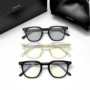 Imported 2022 Gentle Brand GM LUTTO Eyawear Optical EyeGlasses Round Frame Women Men Monster Acetate Myopia P