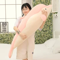 50 70 90cm kawaii dolphin plush toys lovely stuffed soft animal pillow dolls for children girls sleeping cushion finger gift