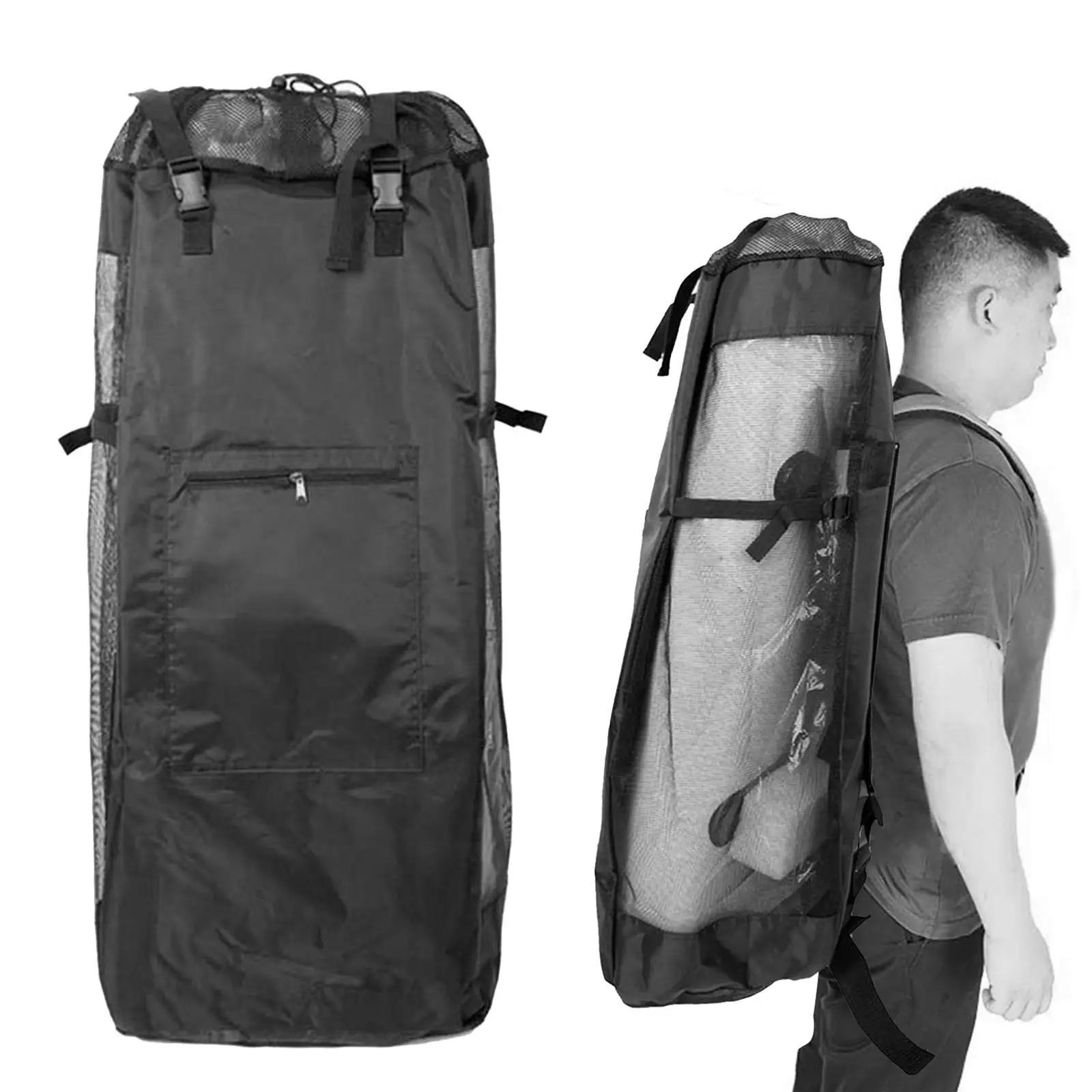 

80L Mesh Carry Shoulder Bag Backpack for Inflatable Board -
