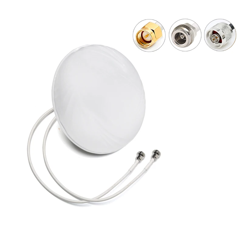 5G omnidirectional dual polarization indoor beautification ceiling antenna IP66 WIFI mobile phone signal enhancement amplifier