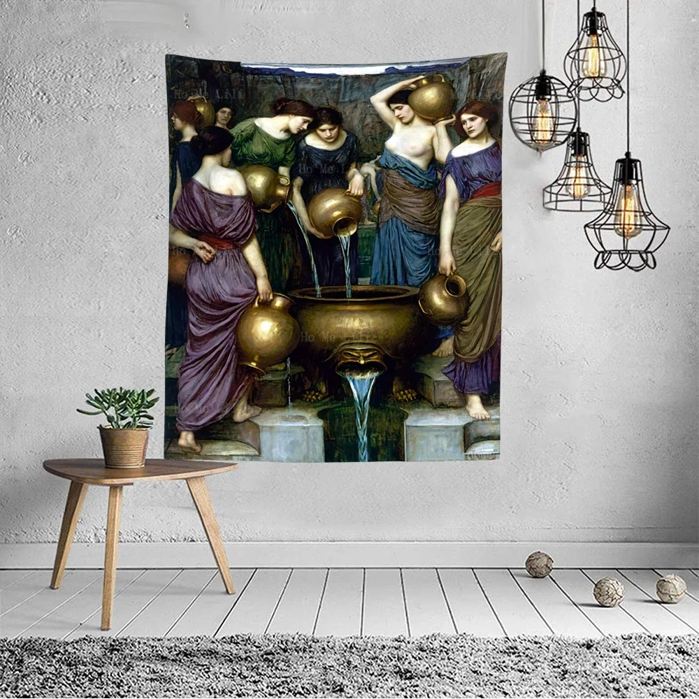 Boreas And Oreithyia Леди Шарлотта Сказочная Девушка Портрет Данады Холдинг Чайник