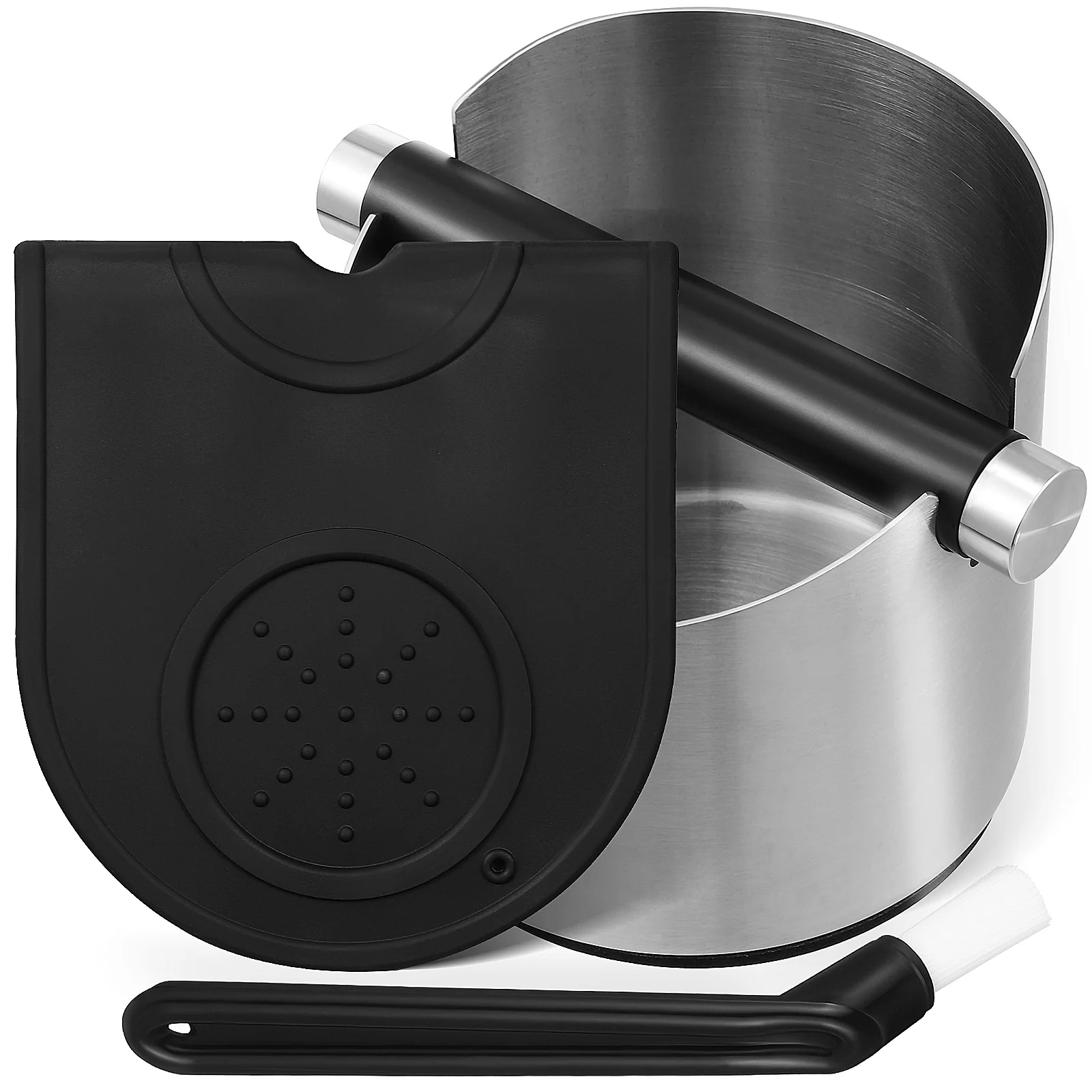 

Espresso Dump Bin Used Coffee Ground Holder Machine Accessories Tools Grounds Container Counter Compost Trash Can