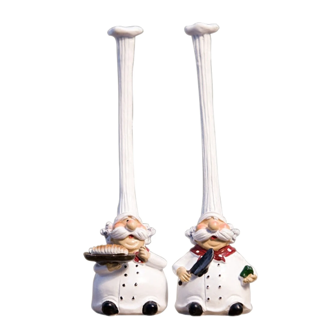 

1 Pair of American Village Retro Top Hat Chef Plastic Decoration Creative Kitchen Restaurant Home Decoration Cafe