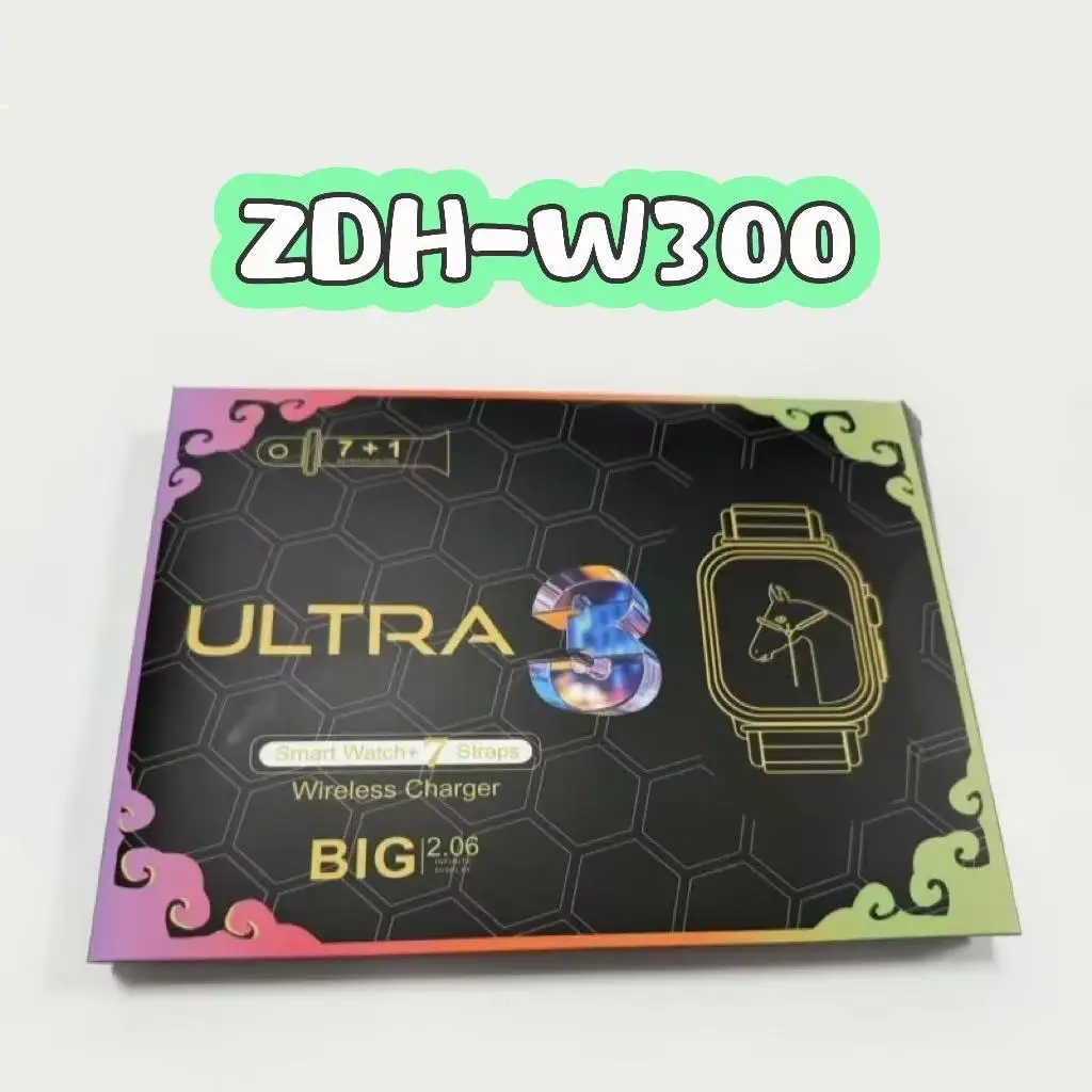 7 браслетов для часов Новые часы 10 Super 3 умные ZDH-W300 квадратный экран монитор ЭКГ reloj