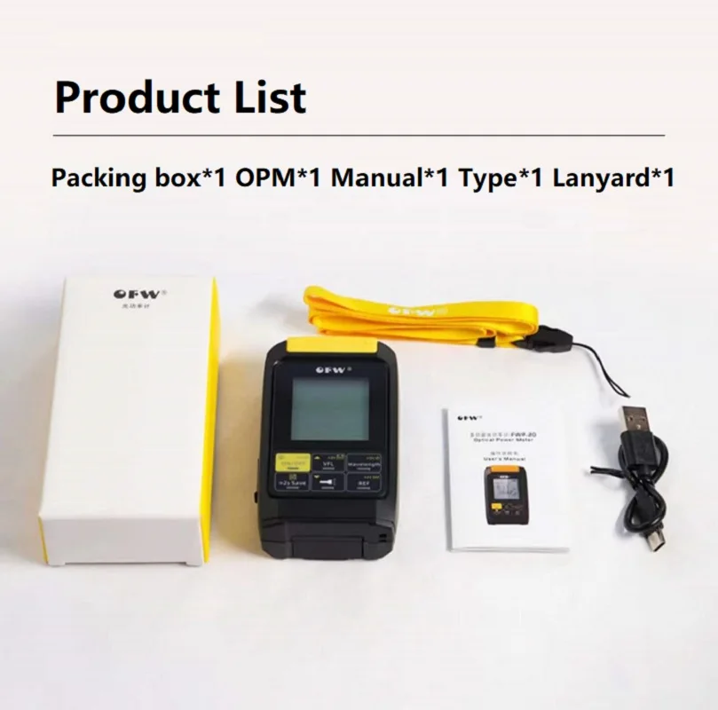 2022 Mini OTDR Active Fiber Live Test 1550nm 20dB Optical Fiber Reflectometer Touch Screen OPM VFL OLS Fiber Tester Touch Screen