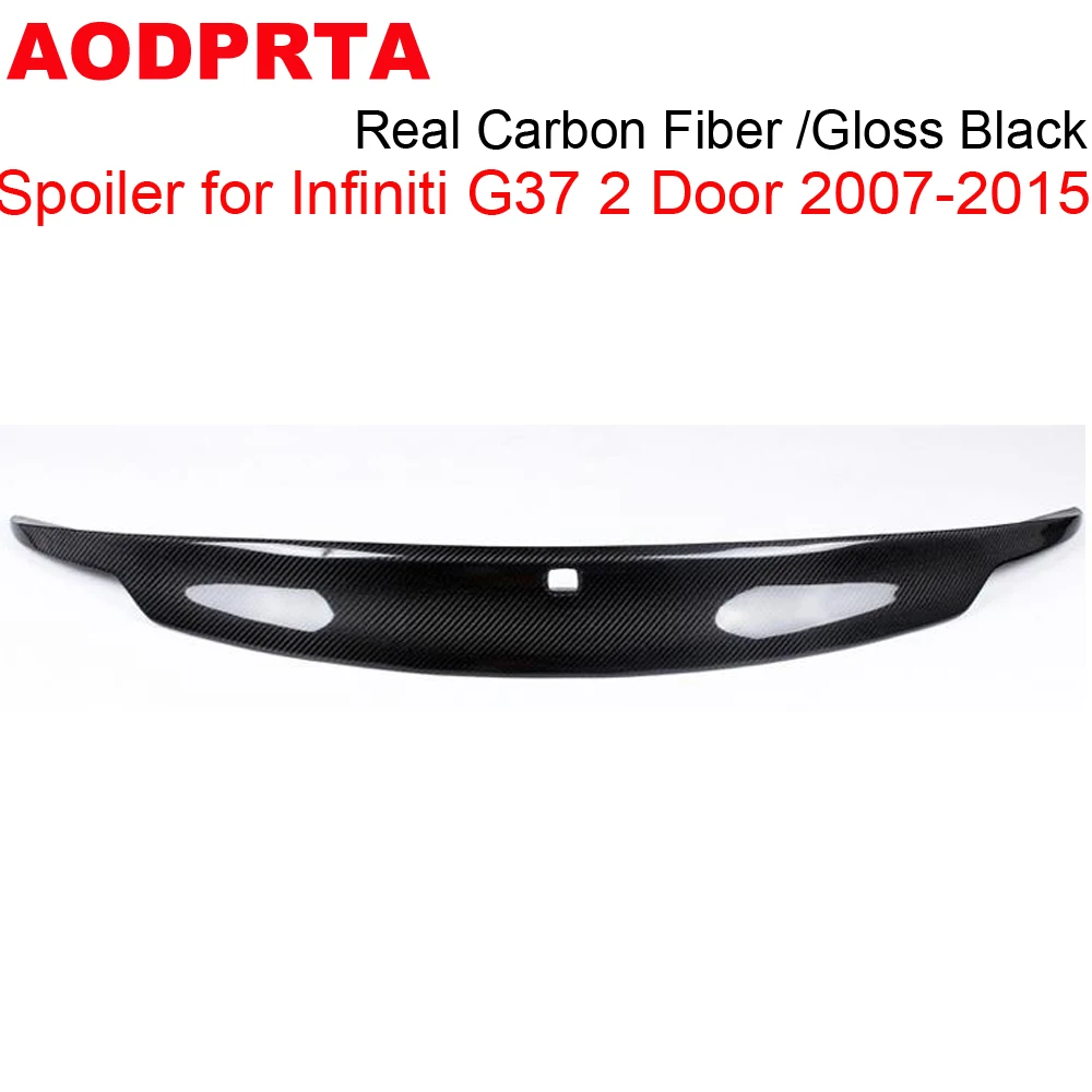 Спойлер G37 из натурального углеродного волокна задний спойлер для багажника Infiniti