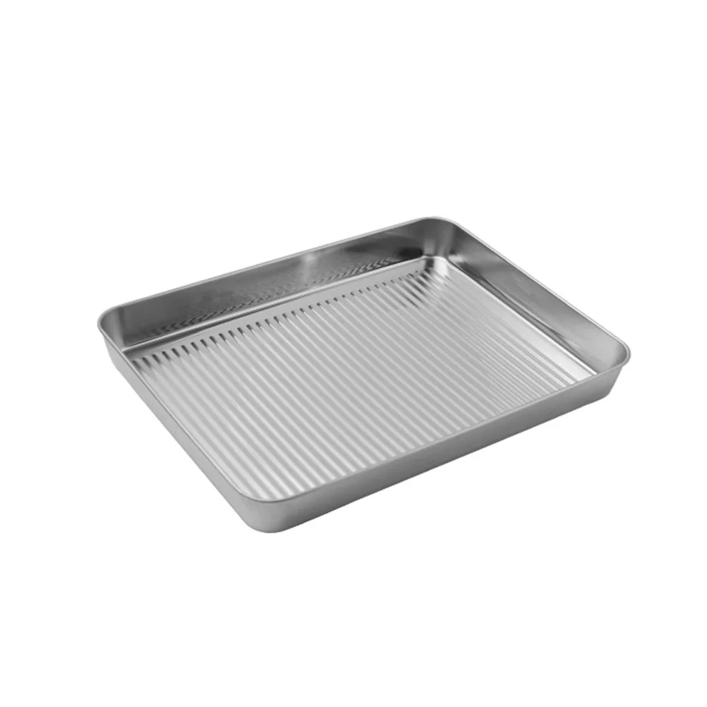 

Tray Baking Pan Stainless Steel Sheet Oven Roasting Cake Plate Cookie Dish Serving Plates Rectangular Loaf Pans Tin Bread Pizza