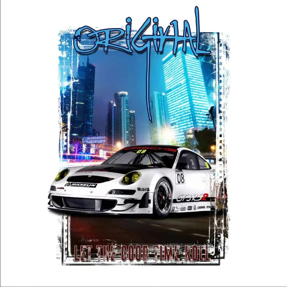 Классический легендарный автомобиль GT3 Rsr Weiss Silber Auto новые повседневные футболки