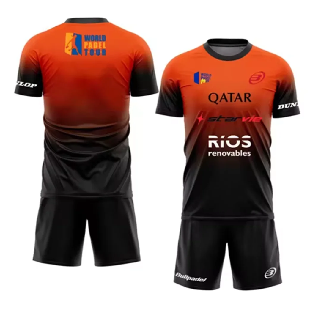 Мужской Теннисный Тренировочный Комплект Быстросохнущая Летняя Спортивная