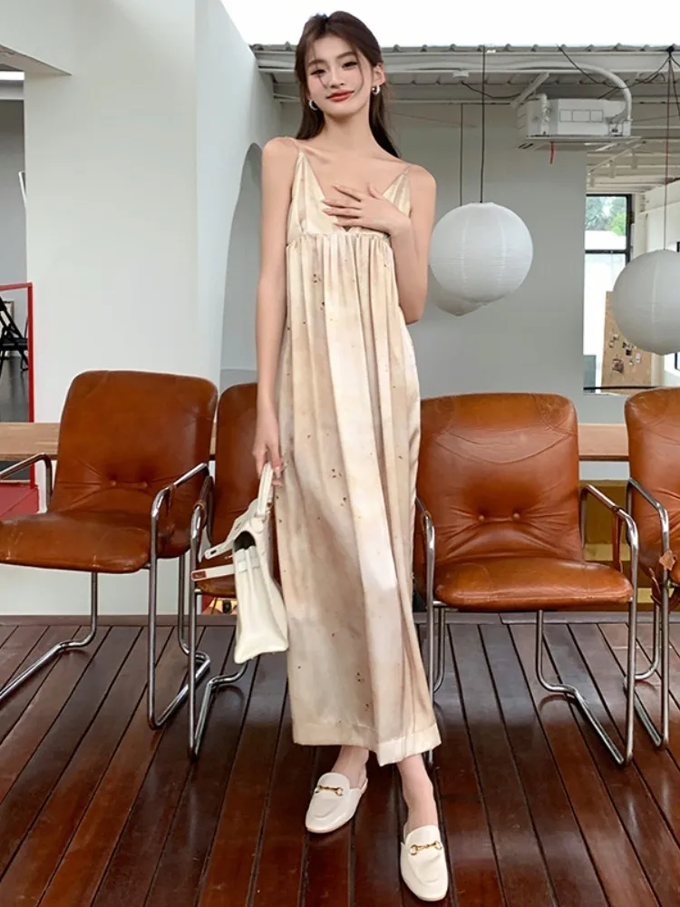 

GUUZYUVIZ Лето 2023 г. Изящные шнурки, принтеры, прядильные шнурки, платья, дамы