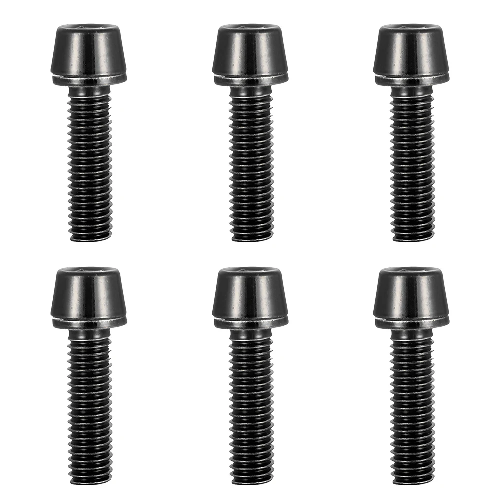 

Bike Screws Set Of 6 M5 18mm Stem Bolts Stainless Steel Front Fork Setting Stainless Steel Stem Screws Cycling Bicycle Parts