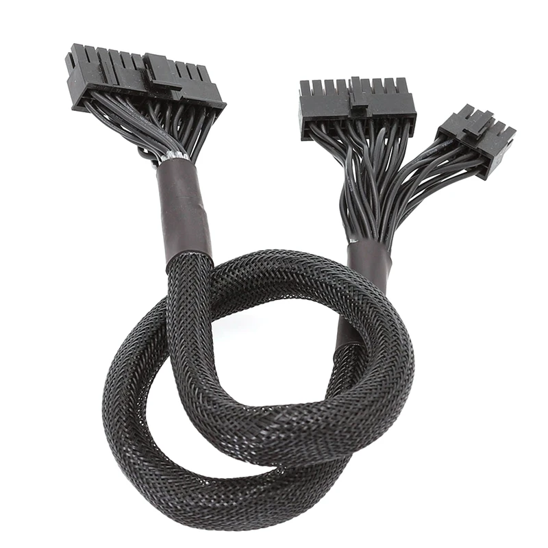 Для Haiyun Power P Series KM3 Series 24-контактный модульный сетчатый кабель черного цвета 10 + 18-контактный на 24-контактный