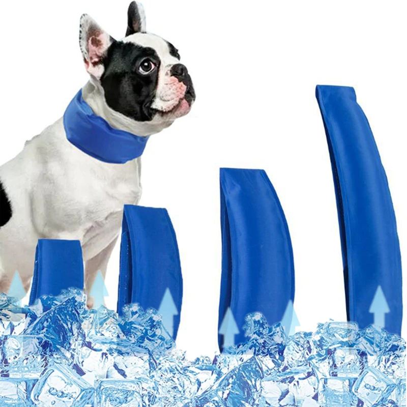 

Новый охлаждающий ошейник для домашних животных, летняя крутая нагрудная сумка для мороженого, регулируемая накидка на шею, товары для соба...