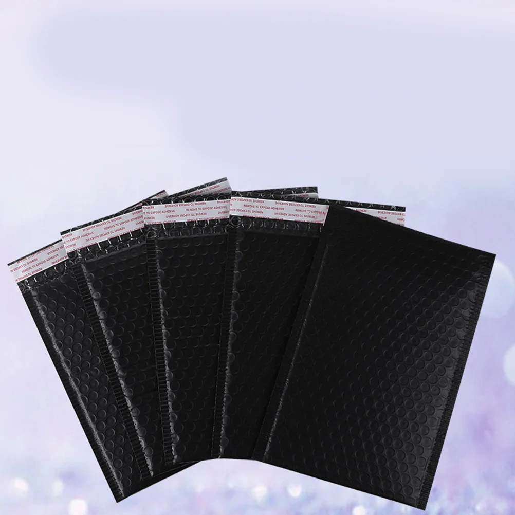 

50 Pcs Storage Bag Express Delivery Packing Pouch Tear Resistance Bubble Padded Envelope Liner Black Foam Padding