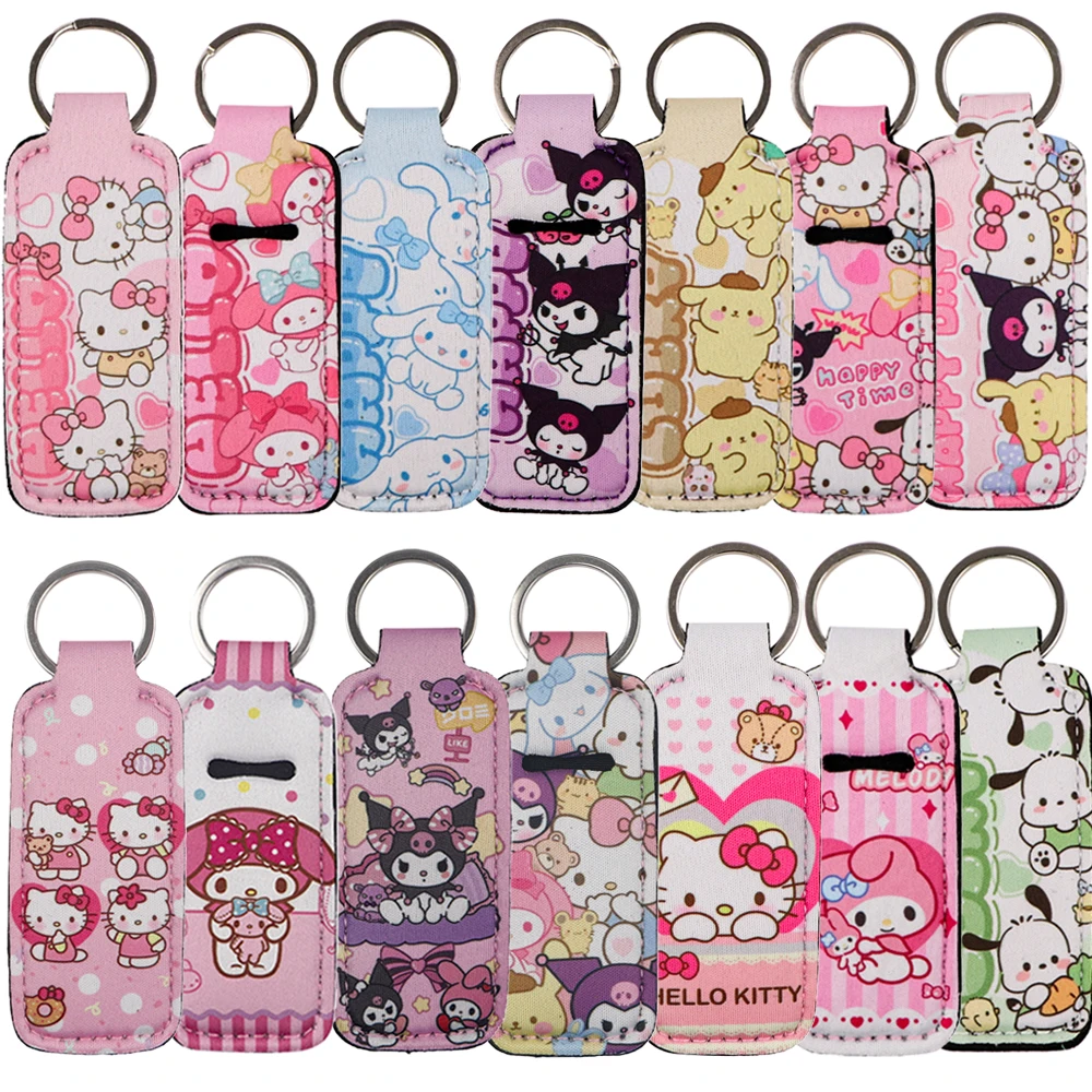 Креативный держатель для губной помады с милыми мультяшными животными брелок