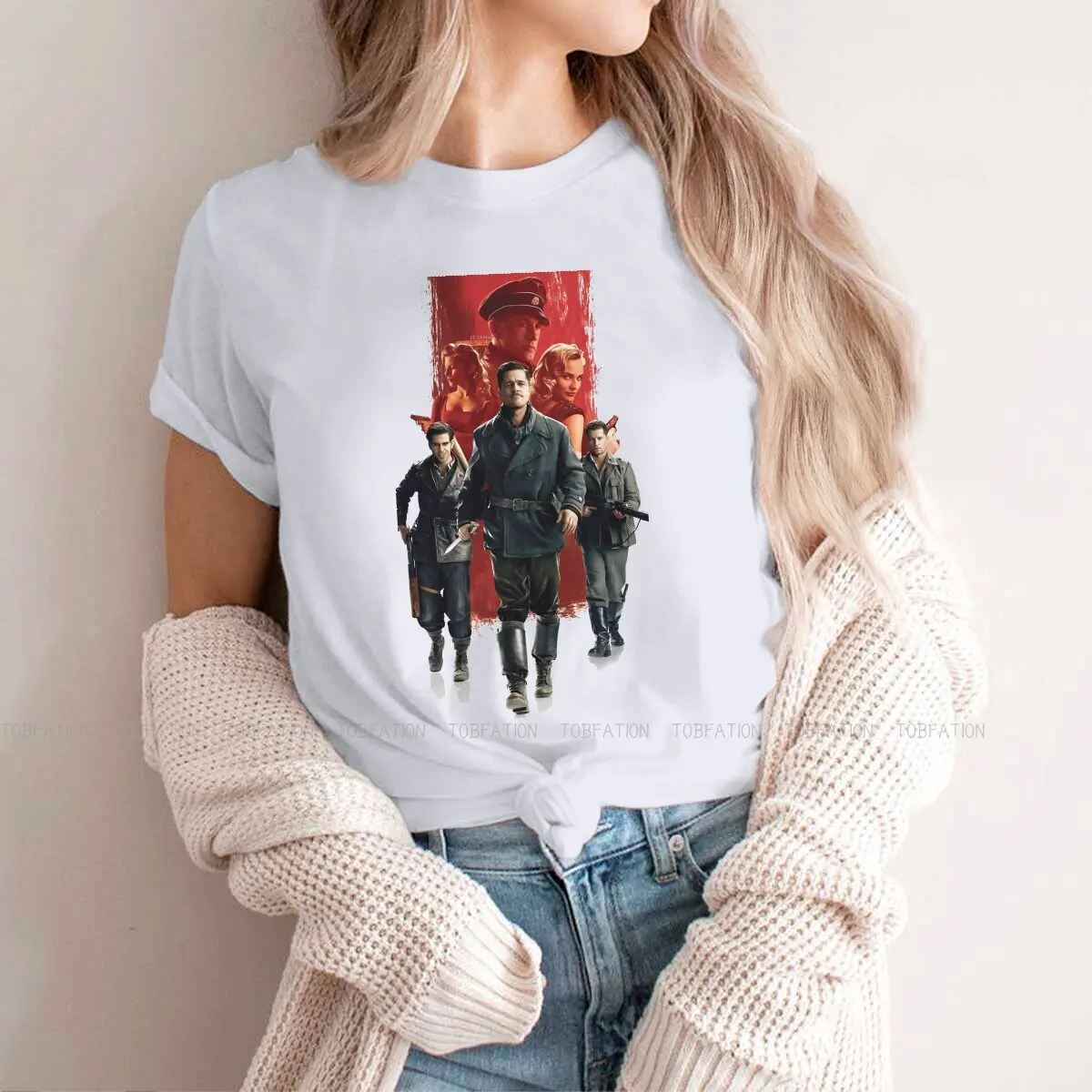 

Inglourious Basterds Aldo Raine TShirt for Woman Girl 5XL Cool Essential Soft Summer Tee T Shirt High Quality Fluffy