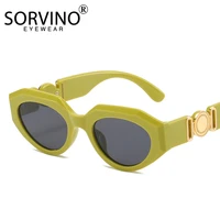 2021 fashion modern vintage polygon women sunglasses 90s cool brand design trend small green frame men sun glasses oculos de sol