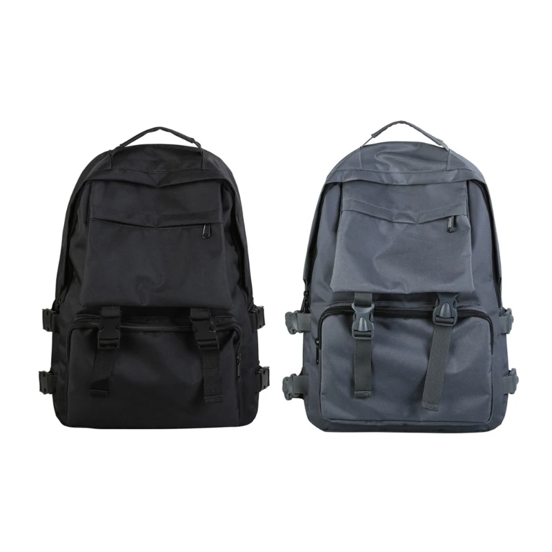 

M6CC Harajuku Women Backpack School Bags for Teenage Girls Solid Student Daypack