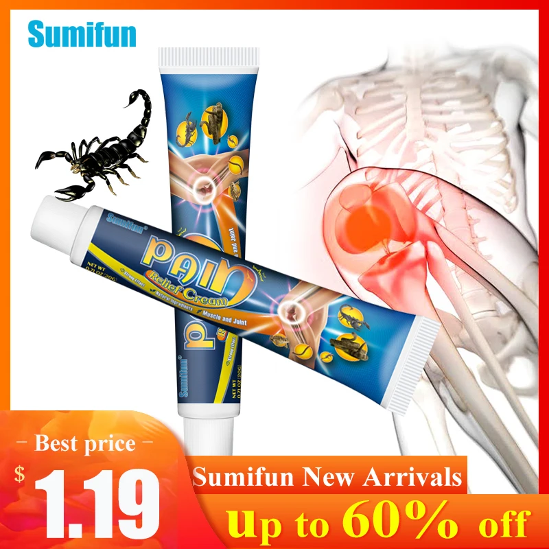

1Pcs Only$1.19 Sumifun Scorpion Venom Analgesic Cream Knee Muscle Joint Pain Relief Ointment Arthritis Rheumatism Care Plaster