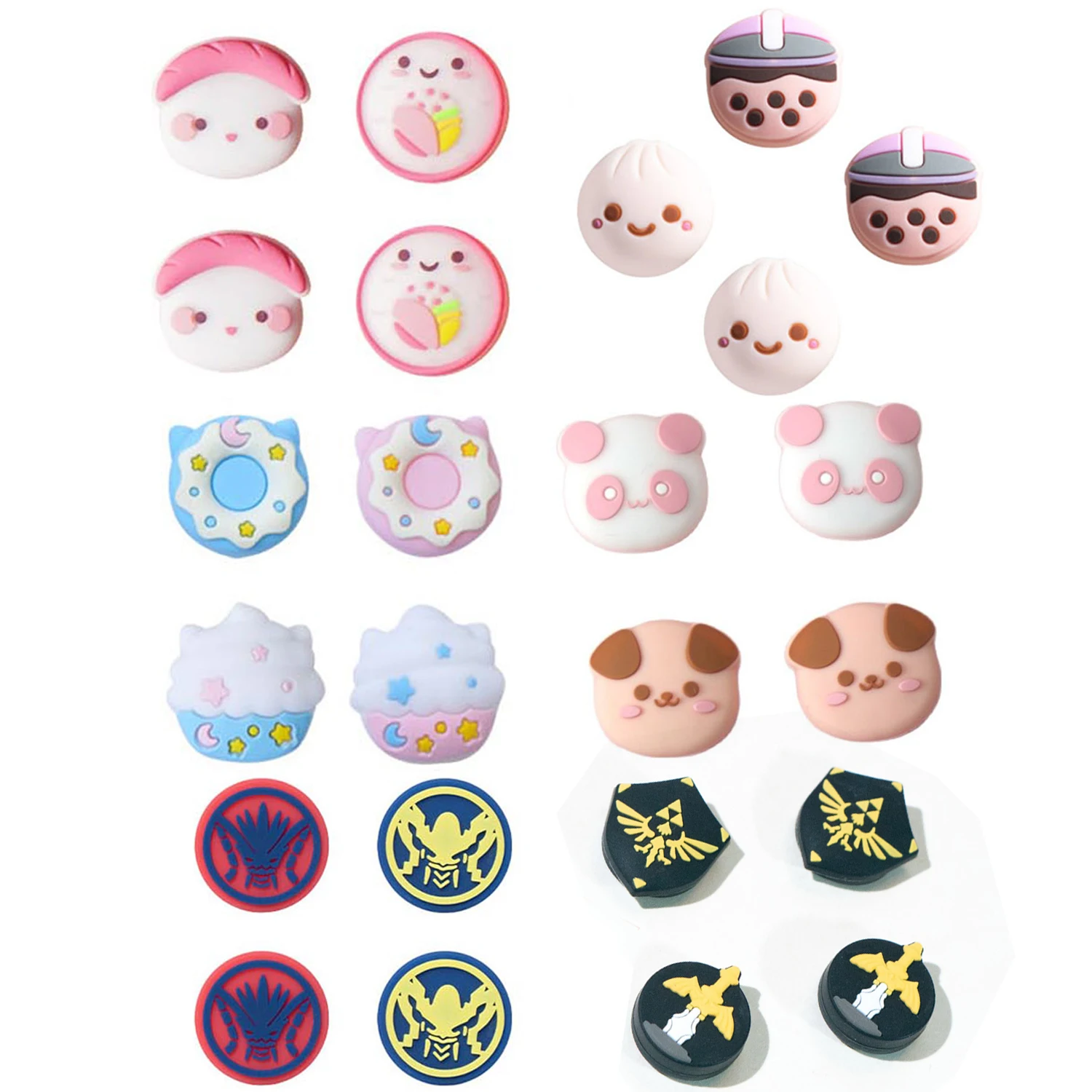 

New Soft Silicone Thumbstick Case Joycon Joystick Cover For Nintendo Switch Oled NS Lite Joy-con Controller Thumb Stick Grip Cap