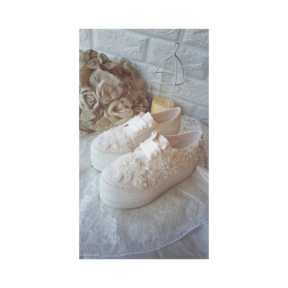 

Dorlie Women White High can Fill Bridal Ayakkabisi 41207