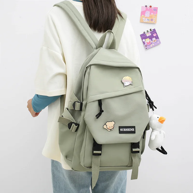

Schoolbag female Korean version student all-match backpack junior high school student large-capacity ins style backpack