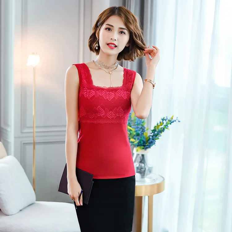 Майка женская атласная кружевная без рукавов модный офисный топ с лямкой на шее