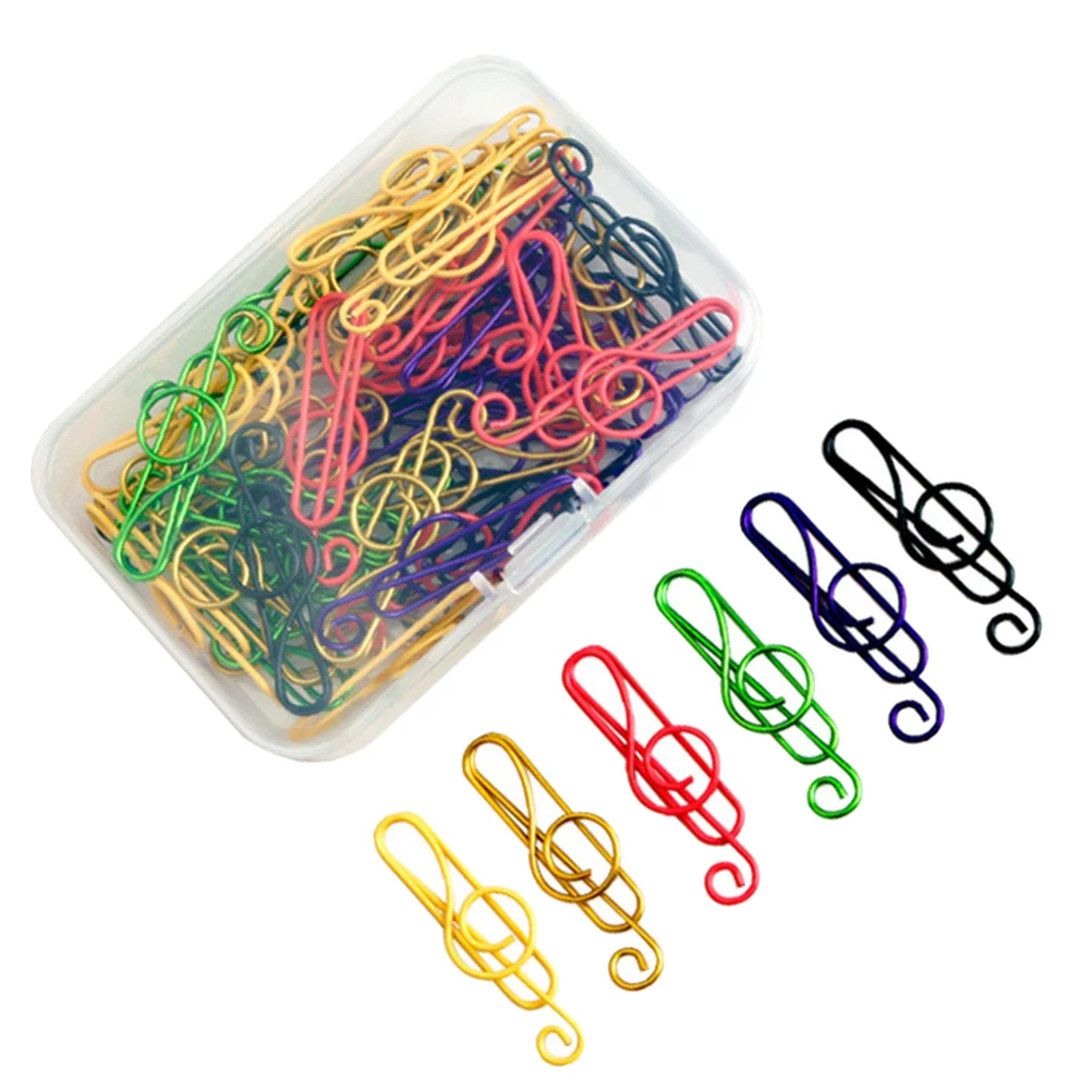 

50pcs Creative Paper Clips Unique Paper Clips Chic Paper Clips with Box