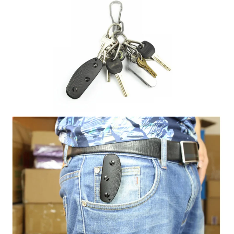 Portable Men's Smart Keychain Car Key Wallet Butler EDC Pocket Key Organizer Tool Aluminum Alloy with Back Clip Key Accessories