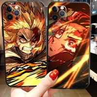 Demon Slayer Rengoku Kyoujurou Phone Case For iPhone Pro mini 12Pro MAX 2020 Pro NEW TPU Funda
