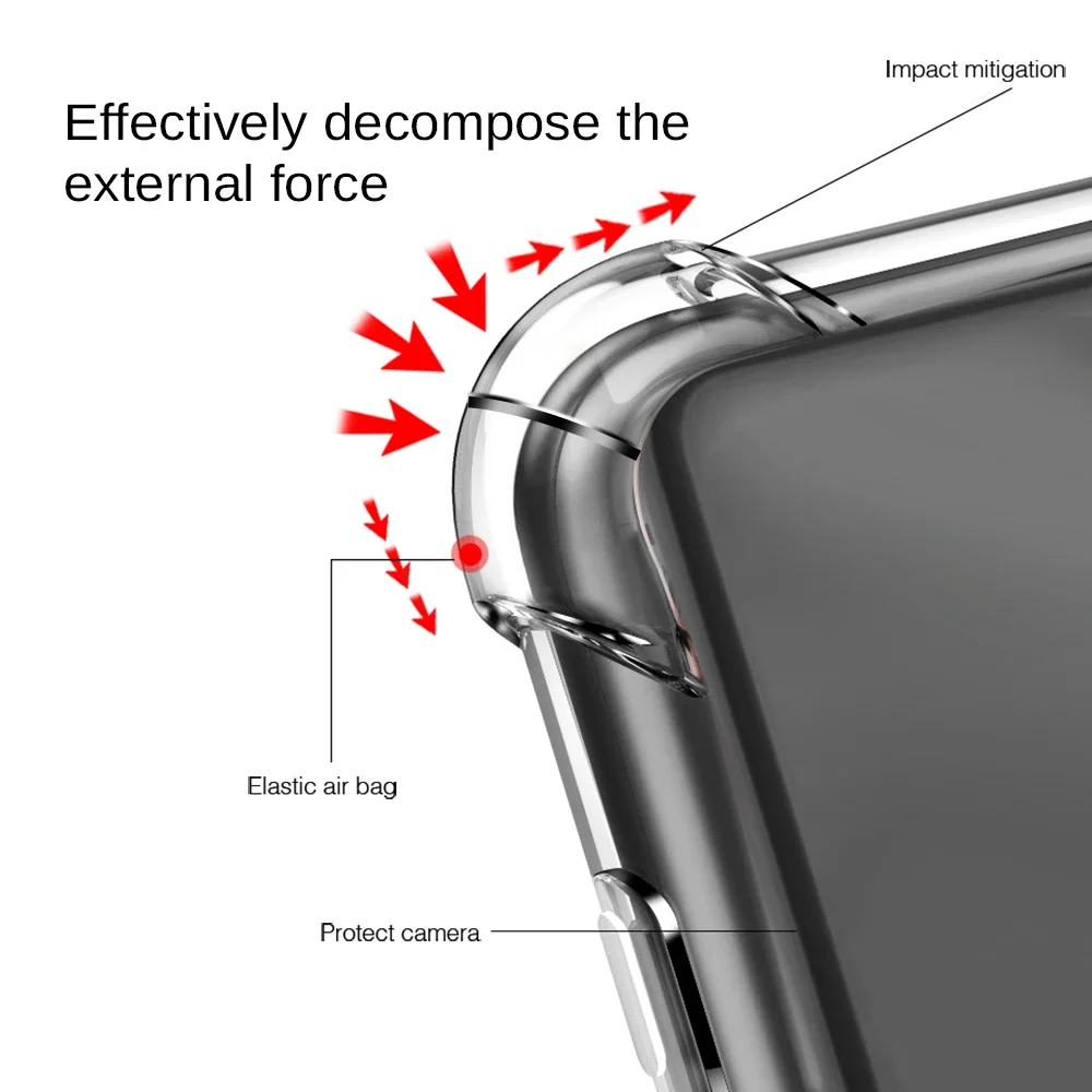 Противоударный чехол из ТПУ с подушкой безопасности для Motorola Moto G Stylus 5G Play 2024 2023