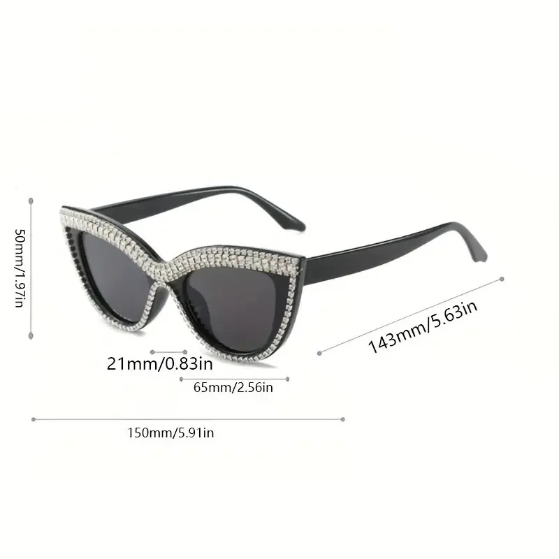 Модные Винтажные Солнцезащитные очки кошачий глаз с бриллиантами и жемчугом